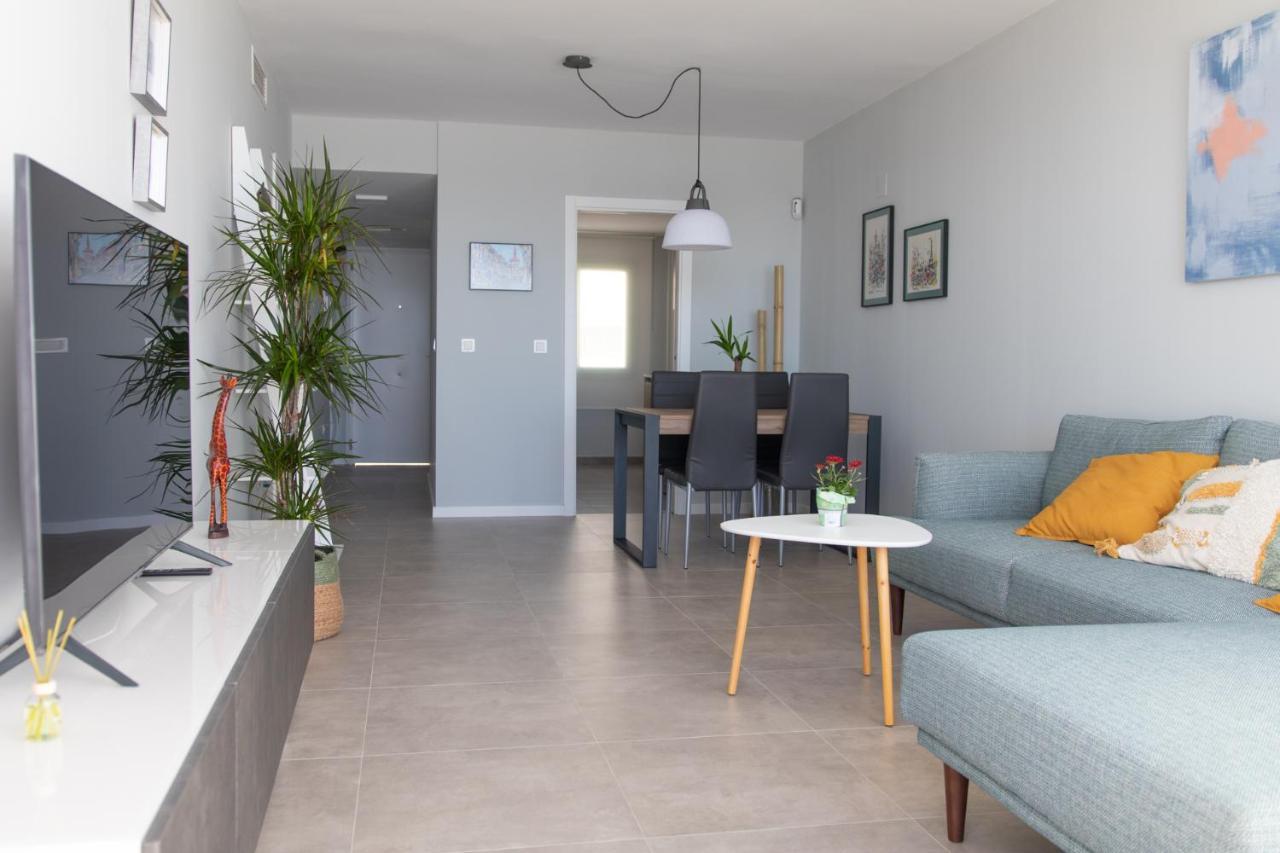 Precioso Apartamento Frente A La Playa Con Piscina Мохакар Экстерьер фото